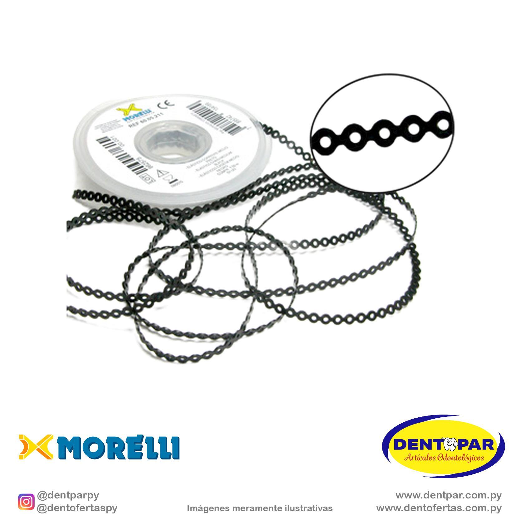 Imagen del producto Elastic cadena medio negro 1.5m