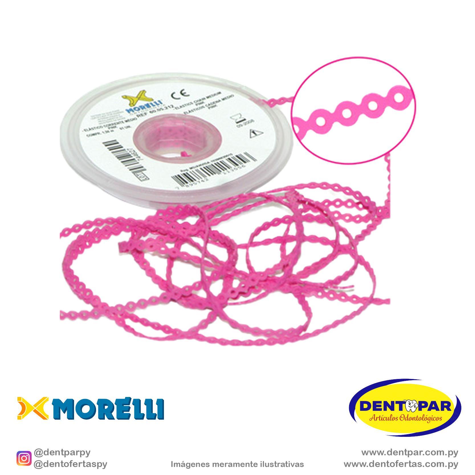 Imagen del producto Elastic cadena medio rosa 1.5m